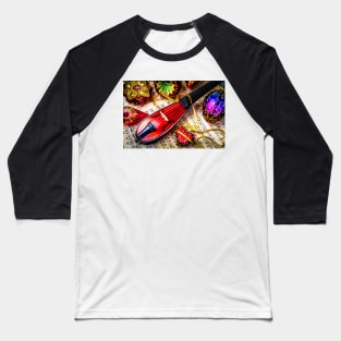 Pocket Violin And Christmas Ornaments Baseball T-Shirt